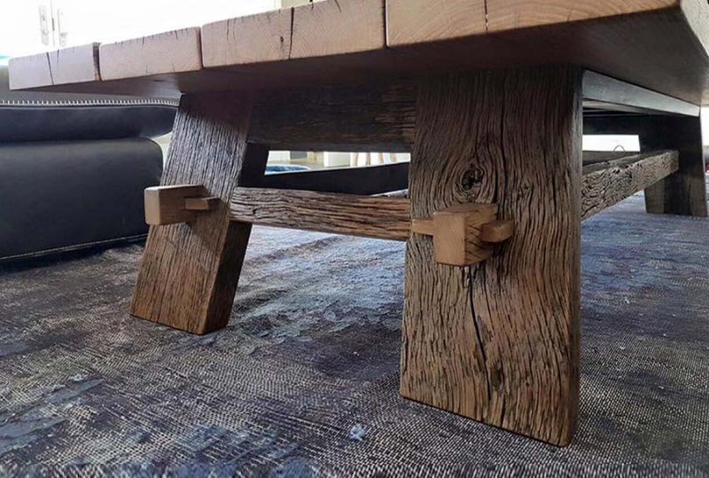 שולחן עץ מלא 2